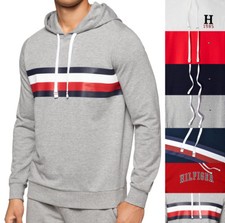 Mens Tommy Hilfiger Hoodie Graphic Logo Regular Fit Cotton Hoodie NEW