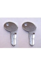 (2) Bauer RV Keys Cut to Key Codes AE001-AE010 MotorHome Travel Trailer Camper
