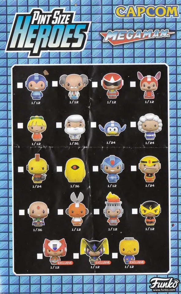 LOTE DE 4 BOLSAS CIEGAS FUNKO TAMAÑO PINTA HÉROES MEGA MAN NUEVAS TY2908 Foto 2 de 2