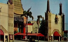 1960s Grauman's Chinese Theatre Hollywood California Vintage Postcard #2650