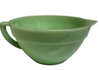 Vintage Fire King Jadeite Green Batter Bowl Banded Mixing With Spout & Handle