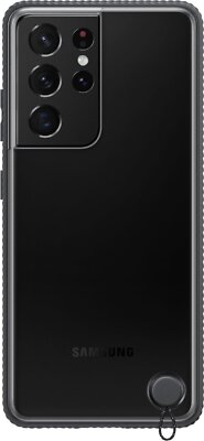 Samsung Clear Protective Cover for Galaxy S21 Ultra 5G - Black