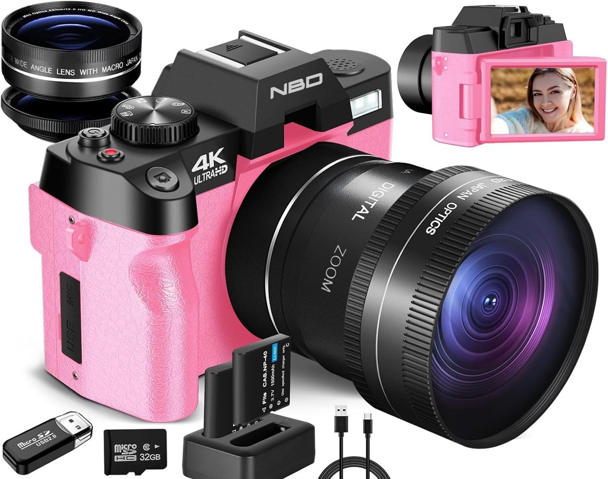 4K Digital Camera 48MP 16X 3