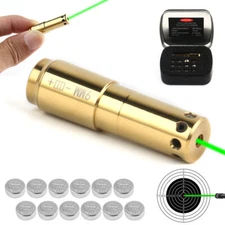 Laser Bore Sight Sighter BoreSighter Gun Red Dot Laser Cartridge Battery Include