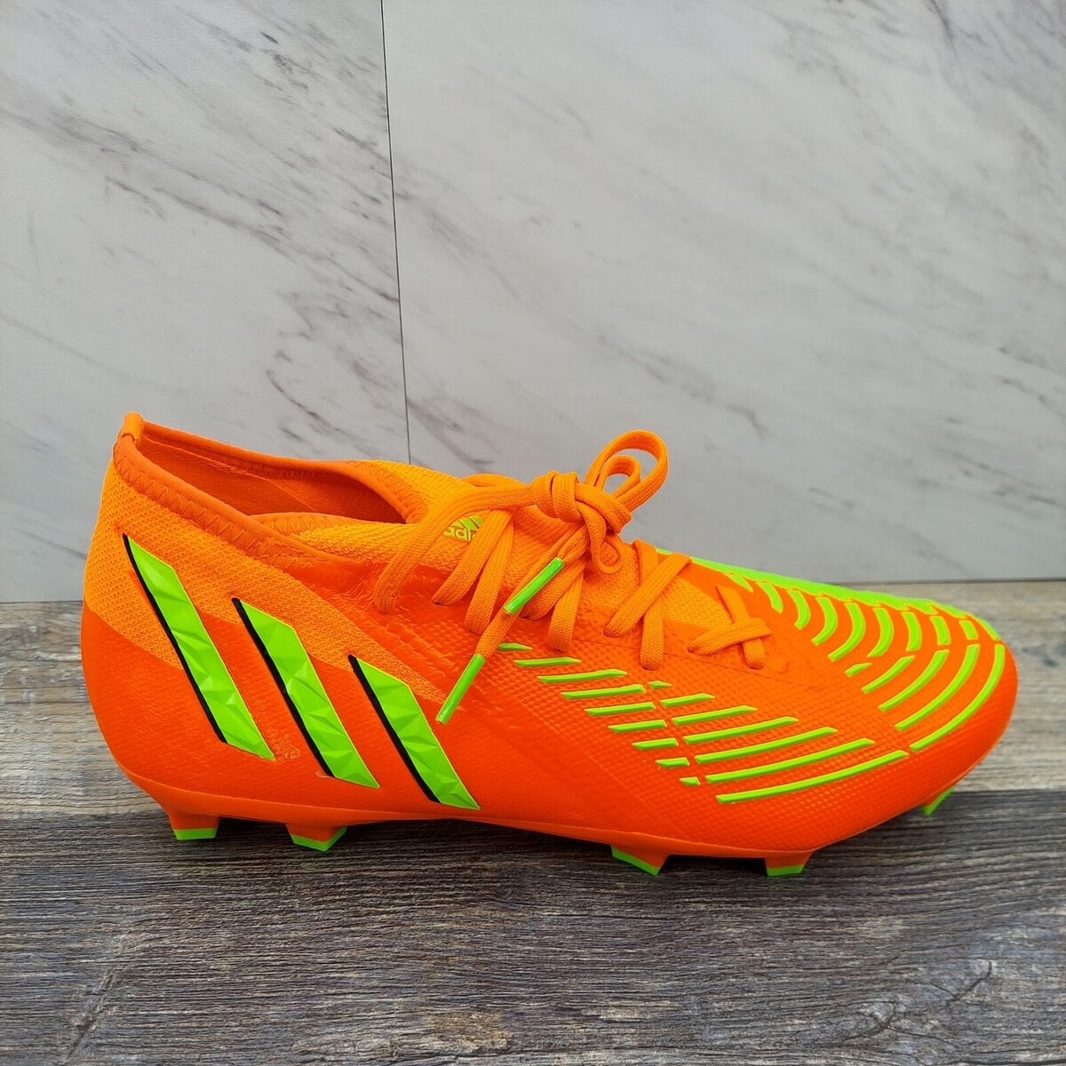 Adidas Predator Edge.2 FG Soccer Cleats Orange Green GW1009 Adidas Predator Edge.2 FG Soccer Cleats Orange Green GW1009