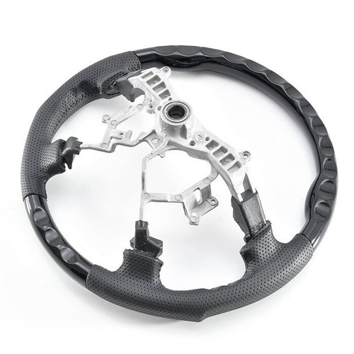 TOYOTA Land Cruiser 100 Prado 120 Late Model Gun Grip Steering Wheel Black - Picture 2 of 3