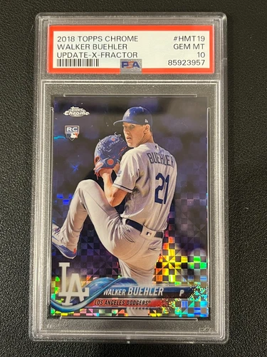 Walker Buehler 2018 Topps Chrome Update Rookie X-Fractor /99 PSA 10 HMT19