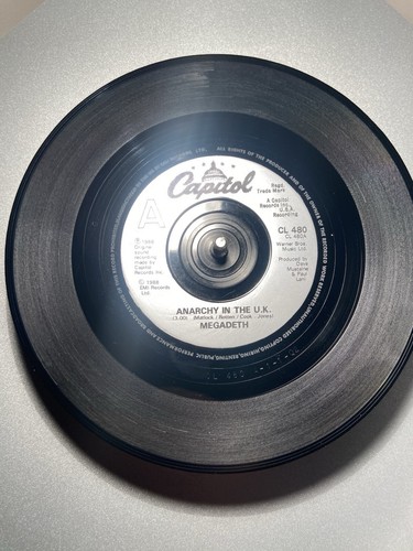 Megadeth ANARCHY IN THE U.K. 7" 1st Press N/mint. - Picture 5 of 6