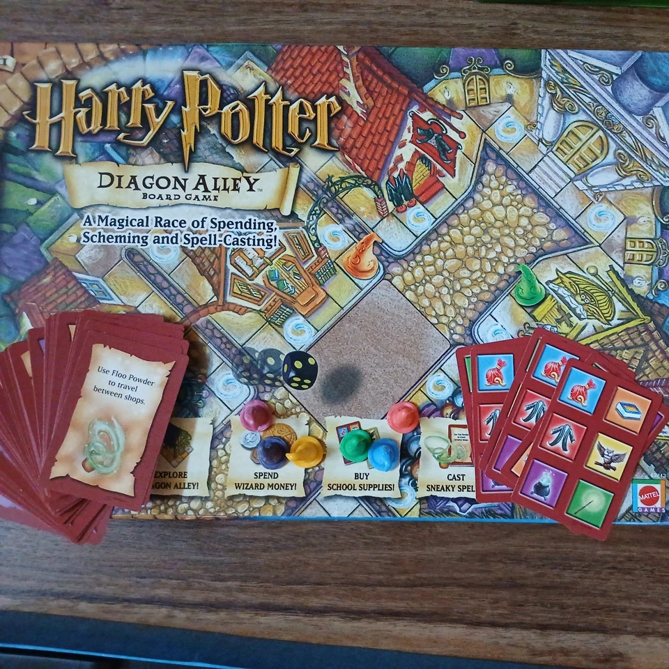 Harry Potter Diagon Alley Board Game Mattel 2001 Complete Vintage Rare - Image 3 of 4