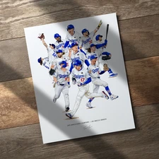 2025 Los Angeles Dodgers World Series Champions 8x10 Print Baseball Poster
