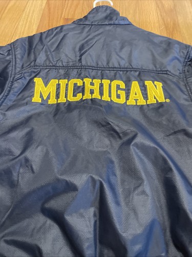 University Of Michigan Adidas Youth Size Medium 10/12 Blue Yellow Jacket - Picture 10 of 11