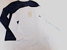Tommy Bahama Boy's 2 Pack T-Shirts Navy Blue White SIZE M/5 Long Sleeve NEW
