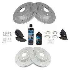 Disc Brake Kit-Performance Brake Pad and Rotor Kit TRQ fits 2011 Scion tC