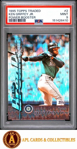 1995 Topps Traded Ken Griffey Jr. #2 Power Booster PSA 9