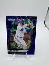 2025 Panini Prizm - Ethan Holliday, Ethan Holliday #82 Blue Ice Prizm (RC)