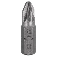 PZ2 Magnetic Pozi Screwdriver Bit 1/4" Hex Shank 1" Length Industrial Bit