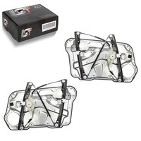 2X Fensterheber Mechanisch Metallplatte Set Vorne 4/5 TüRer FüR VW Golf 4 IV 1J