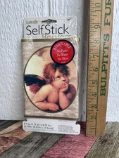 Vintage Sunworthy Self Stick Border 5 Yard Roll Angel Cherubs Imperial Home Deco