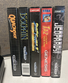 Vintage SEGA Genesis Game Console W/ OEM Controller & 5 Games TESTED