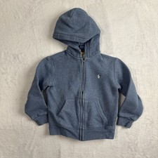 Polo Ralph Lauren Blue Full Zip Long Sleeve Hoodie Toddlers Size 5