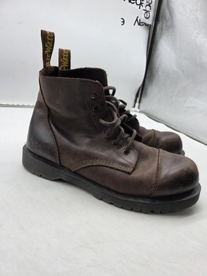 Martens Wallace Boots Mens Size 12 Brown Leather Lace Up