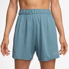 Nike Attack Women's Dri-FIT Fitness Mid-Rise 5" Unlined Shorts Smokey Blu 