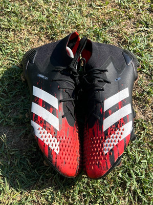 Adidas Predator Mutator 20.1 Herren FG UK 9 schwarz rot Fußballschuhe | Namen
