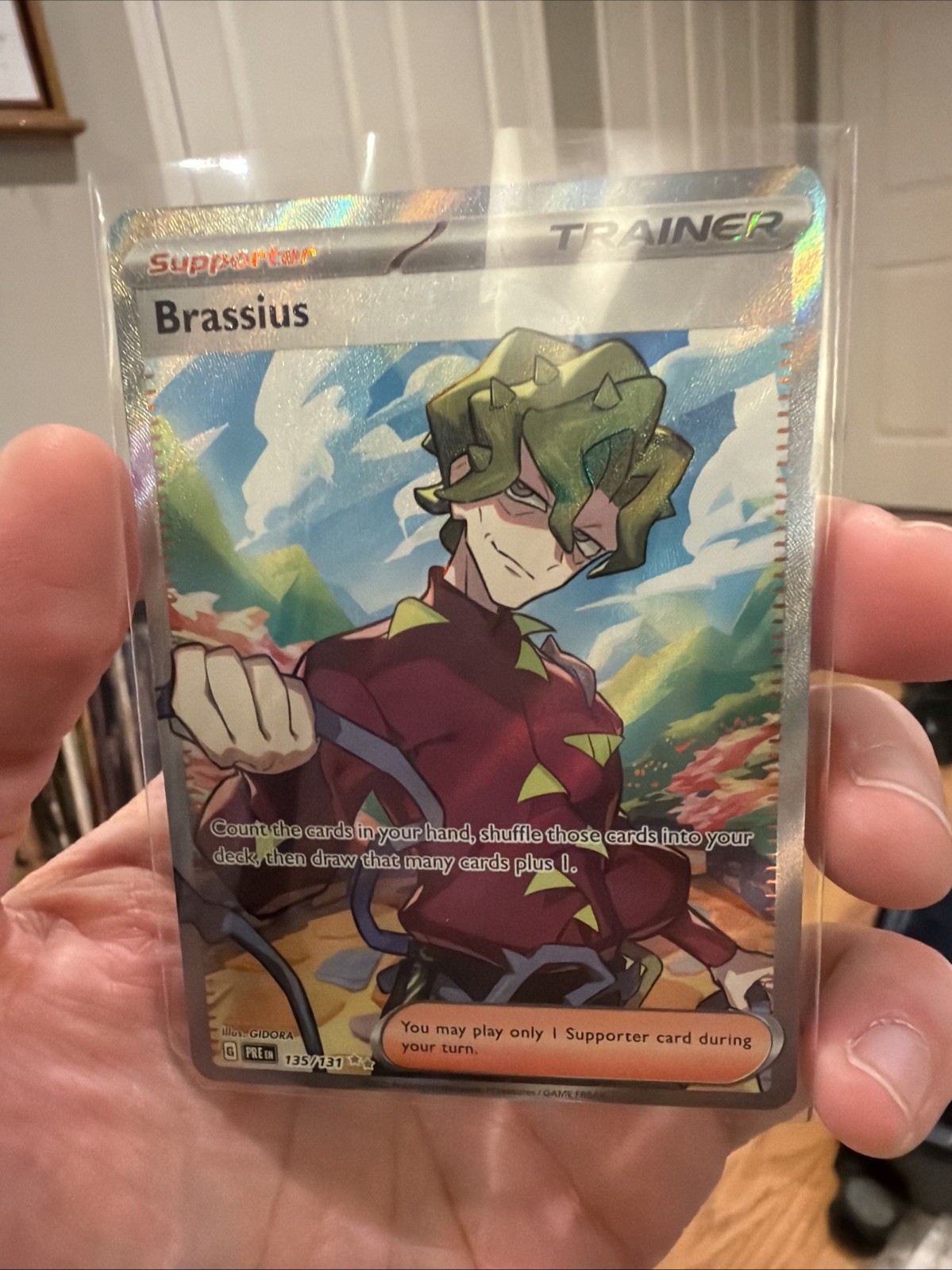 Pokemon Card Brassius 135/131 Full Art Ultra Rare Prismatic Evolutions