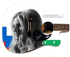 Aimee Mann Signed 1:1 Signature Edition Graphics Photo Guitar PSA