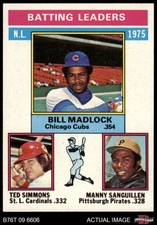 1976 Topps #191 Bill Madlock NL Batting Leaders 8 - NM/MT