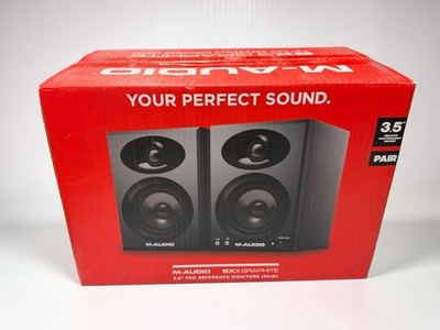 M-Audio | BX3 Graphite | 3.5  Powered Studio Monitor Speakers Pair | NEW Sealed