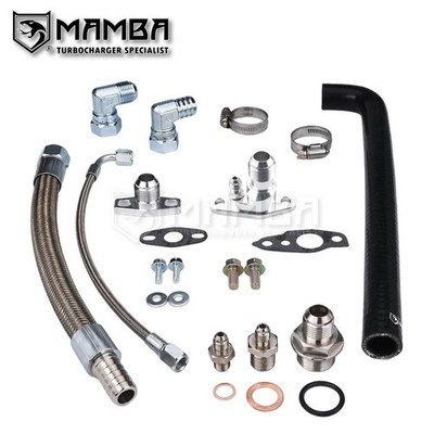 Turbo Oil Feed Return Line Kit For TOYOTA 3S-GTE Revision 1 & 2 MR2 w/ CT26