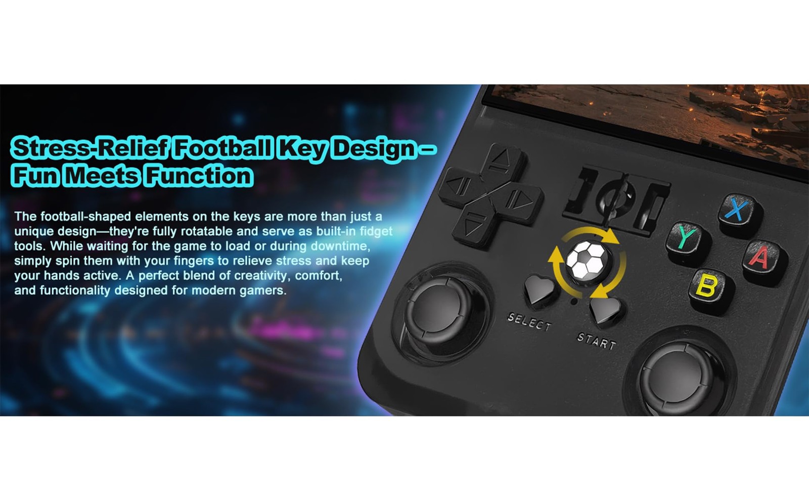 R36s max Retro Gaming Console Handheld Game Console , Game Emulator Handheld ...
