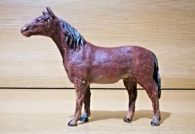 Vintage um 1930 Komposition Elastolin deutsche Tierfigur #12 Pferd