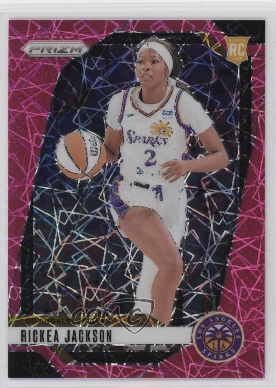 2024 Panini Prizm WNBA Pink Velocity 42/79 Rickea Jackson #60 Rookie RC a8r