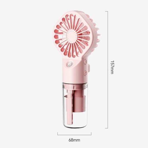 Portable Rechargeable Fan with Misting Spray Stay Cool for Handheld Use - Bild 4 von 15