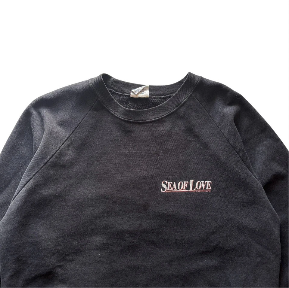 Suéter Cuello Redondo Película Sea Of Love Años 80 De Colección Talla XL Hecho en EE. UU. Negro AL PACINO Foto 2 de 3