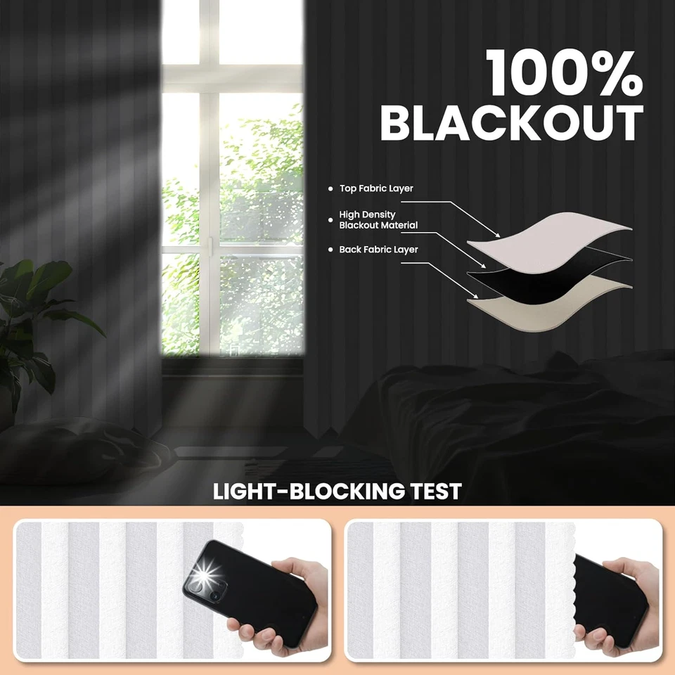 Hanging Accordion Room Divider with Track System - Ceiling-Mounted Partition Cur - Image 2 of 4