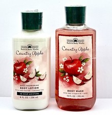 Bath  Body Works Country Apple Body Lotion Wash 8 Fl Oz Sealed Bottle 