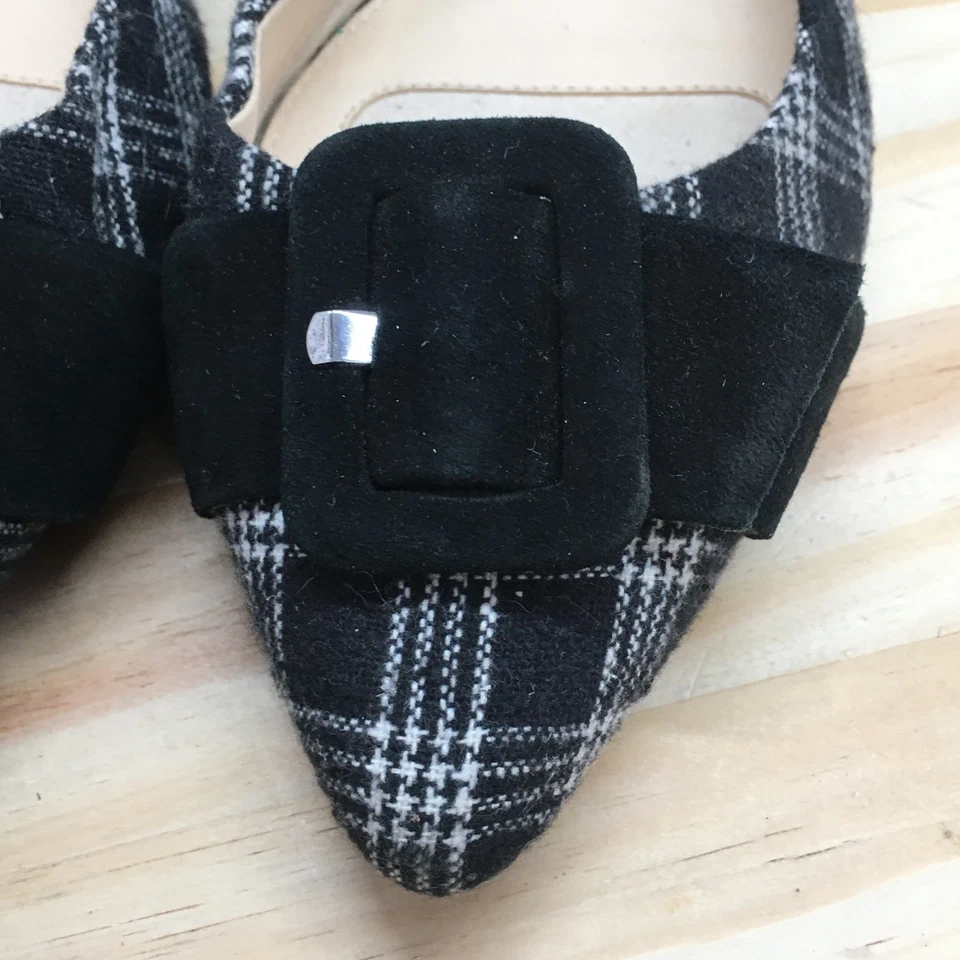 Alex Marie 鞋女式 9 M 格子 D'Orsay 平底鞋多色尖头休闲 — 第 4/4 张图片