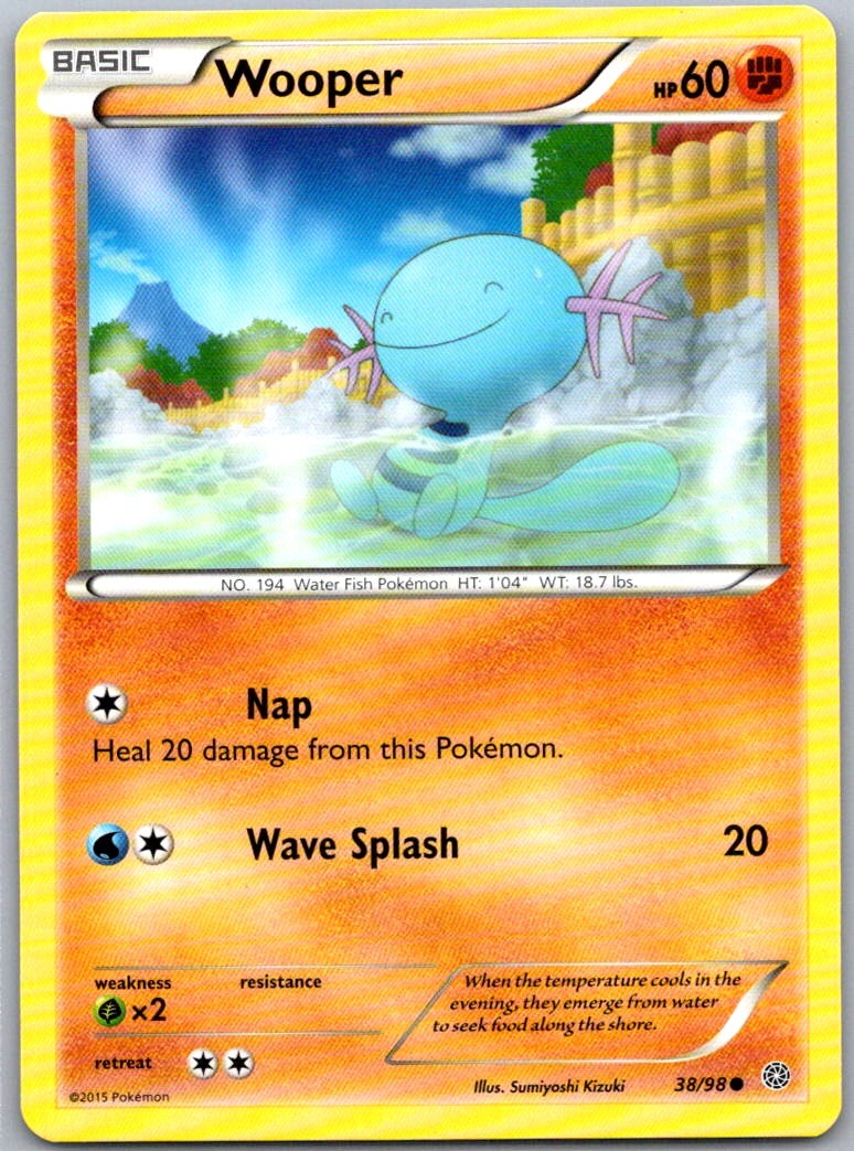 Wooper 38/98 XY - Ancient Origins Common Normal NM