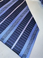 Patrick Francis Ireland Silk Tie Blue Celtic Knot Design 60" Classic Made in Ire