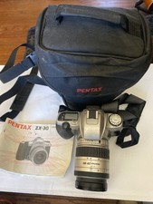 Pentax ZX-10 35mm Camera, 35-80 Lens, Camera Bag  Manual Tested/Works