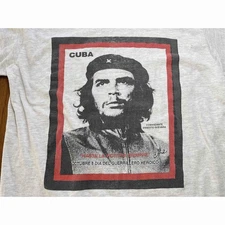 90s Che Guevara Rare design Basic Style Gray T shirt Cuba Graphic tee