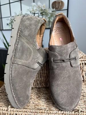 Clarks Damenschuhe Artisan Unstructured Größe 7D EU 41 Wildleder Slipper