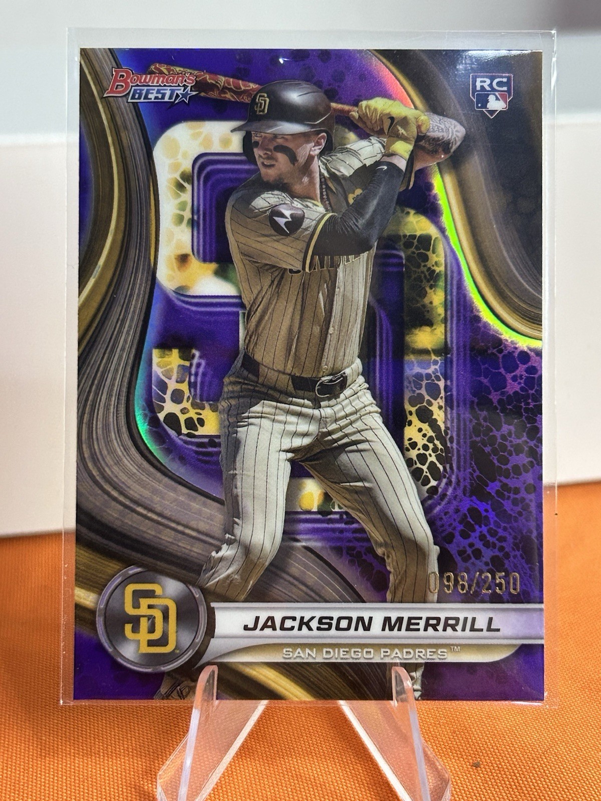 2024 Bowman's Best - Jackson Merrill #56 Purple Refractor /250 (RC)