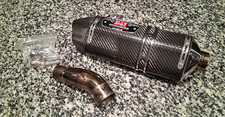 Yoshimura Exhaust Muffler Slip On Pipe Dual Tip Carbon Fiber 55mm Yoshimura Exhaust Muffler Slip On Pipe Dual Tip Carbon Fiber 55mm