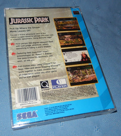 Jurassic Park (Sega CD, 1993) -  Very Good Condition - Missing Insert/Booklet