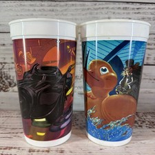 Lot Of 2 Vintage 1992 Batman Returns McDonald s Collectors Cups No Lids