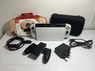 Nintendo Switch OLED 64GB White Bundle w/ Dock, 2 Cases (Pokémon), Cables & Grip